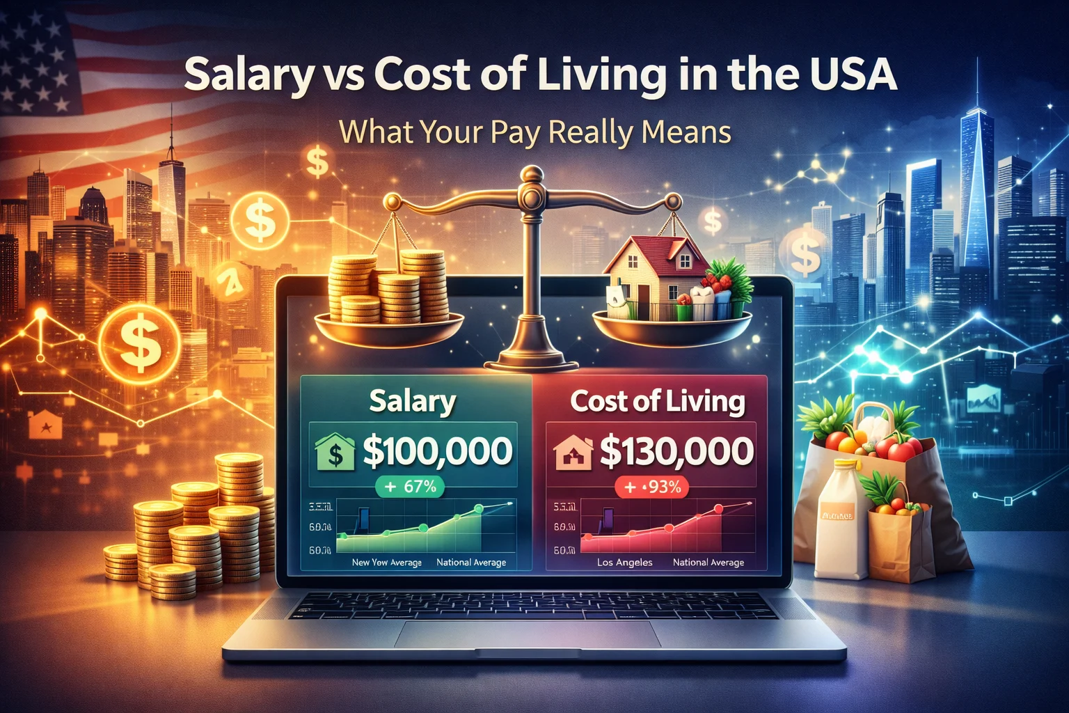 Salary vs Cost of Living in the USA What Your Pay Really